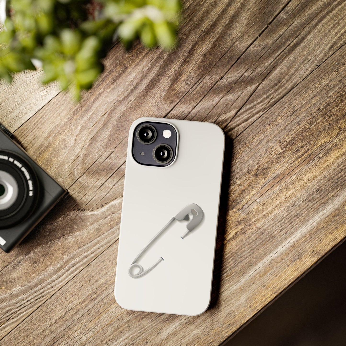 Minimalist Safety Pin Phone Cases | Stylish Slim Cases for Trendy Protection, Gift for Friends, Fashionable Accessories, Unique Phone Cover