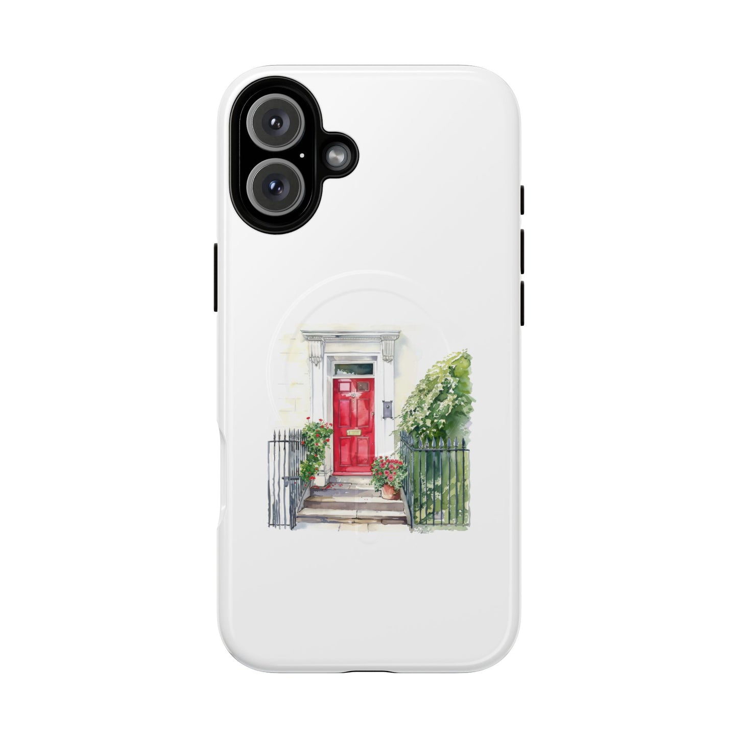 Charming Red Door Tough Magnetic Case - Custom Phone Cover, Gift for Home Lovers, Holiday Presents, Unique Decor