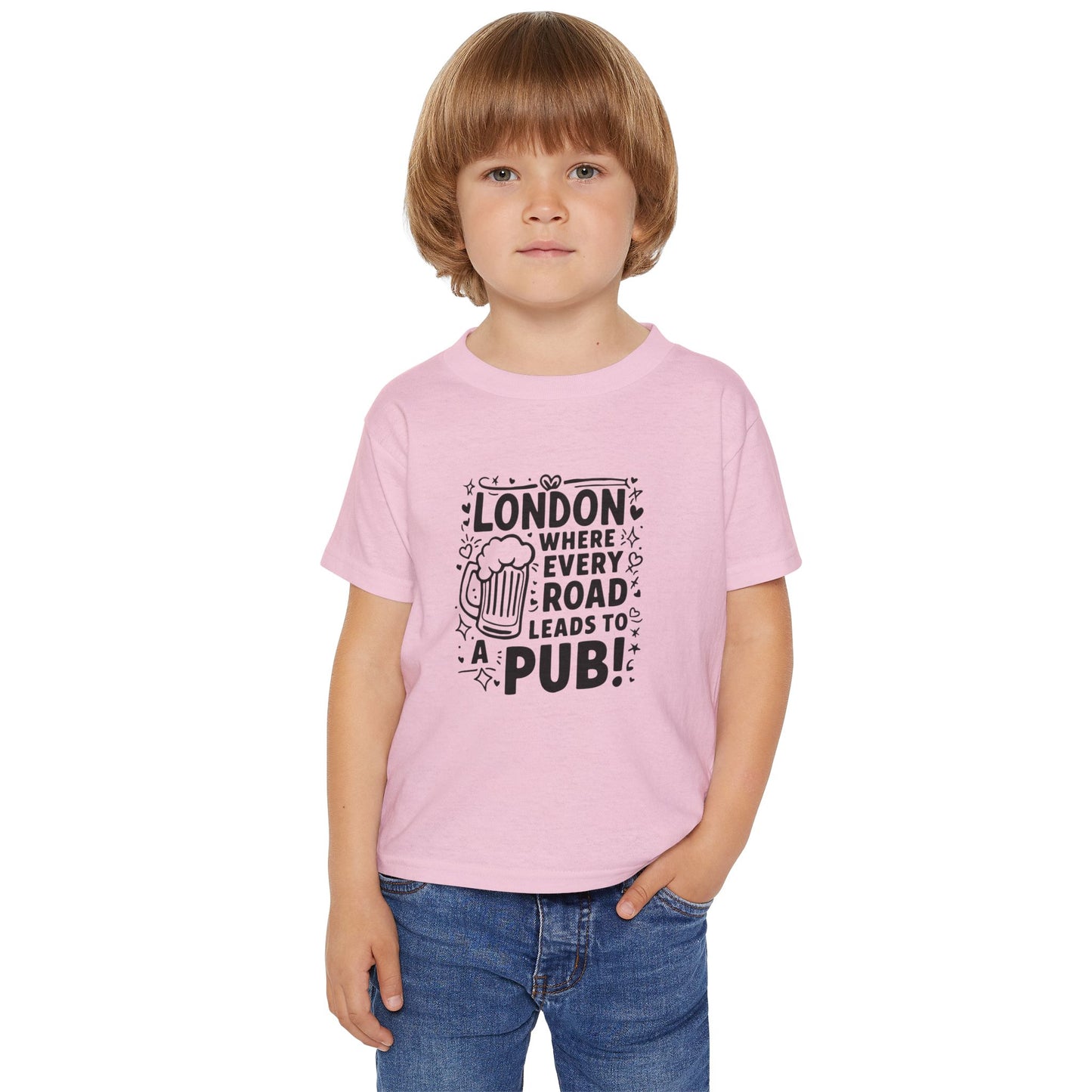 Toddler T-Shirt -  London where every road leads to a Pub