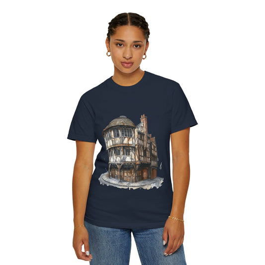 Unisex Garment-Dyed T-shirt - Cheers to Tradition - The Classic British Pub
