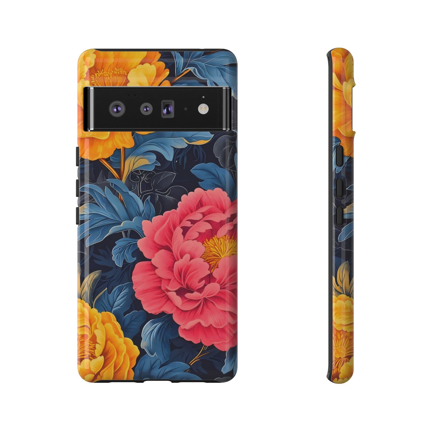 Floral Phone Case, Tough Cases, Stylish Mobile Cover, Gifts for Her, Phone Accessories, Unique Flower Design