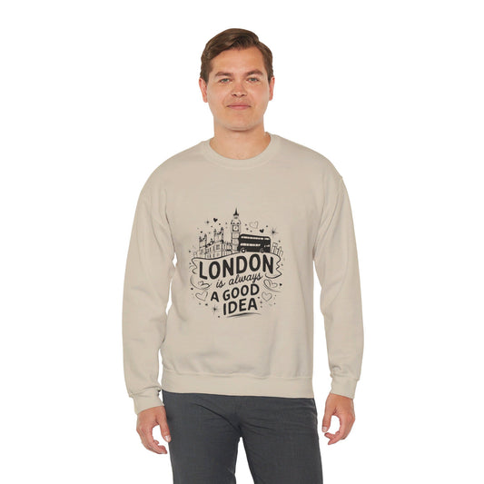 Unisex Heavy Blend™ Crewneck Sweatshirt Lightweight - London is always a best Idea