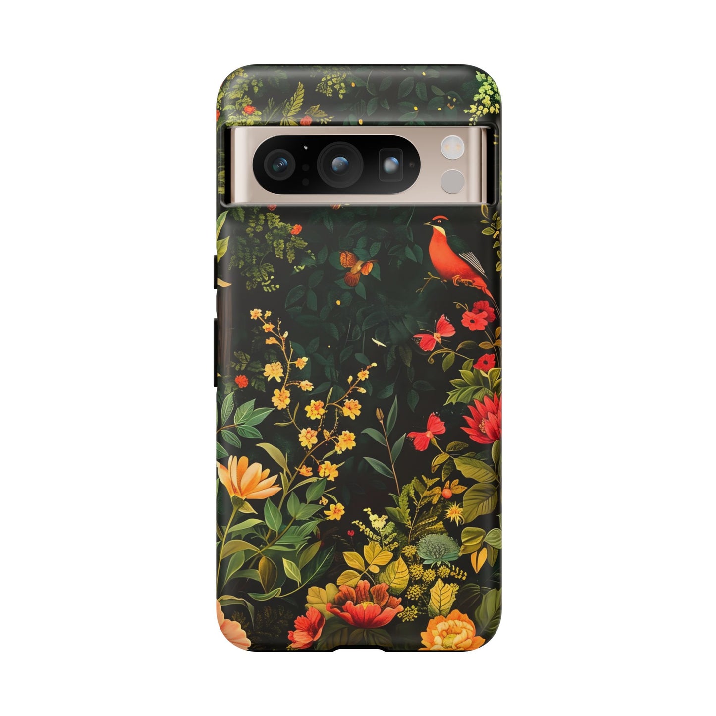 Floral Tough Phone Case, Nature-Inspired Design, Ideal for Garden Lovers, Gift for Birthdays, Christmas, Eco-Friendly Accessory