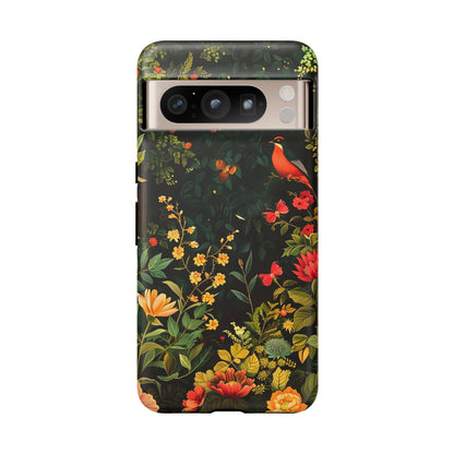 Floral Tough Phone Case, Nature-Inspired Design, Ideal for Garden Lovers, Gift for Birthdays, Christmas, Eco-Friendly Accessory