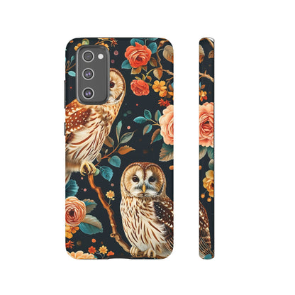 Owl Phone Case with Floral Design, Tough Phone Cover for Nature Lovers, Gift for Bird Enthusiasts, Stylish Protection for Smartphones, [...]