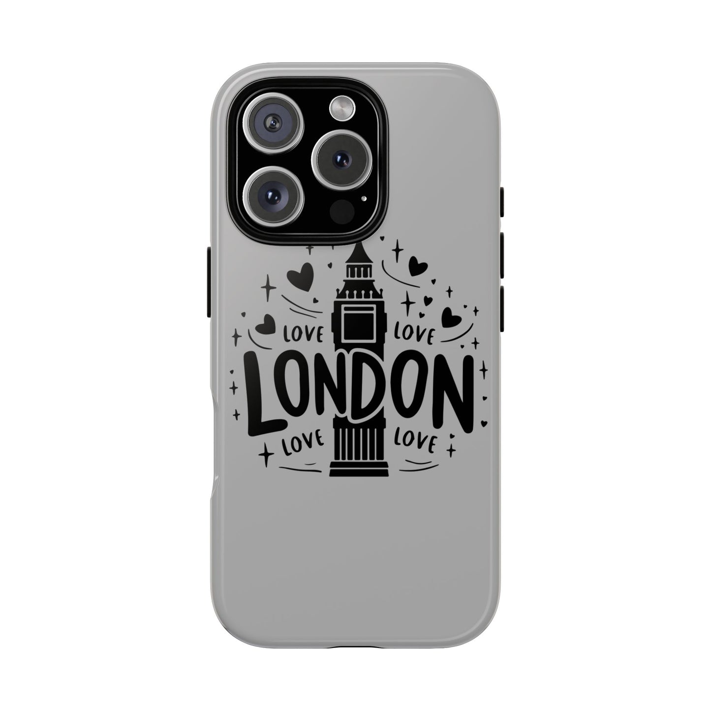 London Love Phone Case, Tough Cases, Stylish Phone Accessories, Unique Gift for Travelers, London Souvenir, Love Design