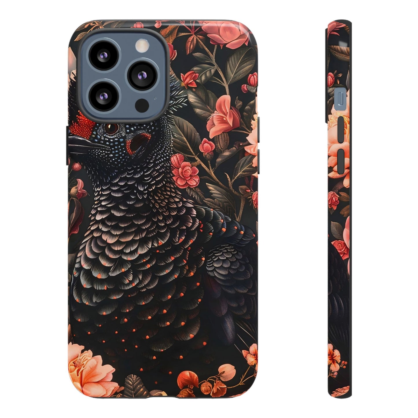 Tough Cases: Floral Design Phone Case, Stylish Protection for Your Phone, Unique Gift for Bird Lovers, Vibrant Floral Art, [...]