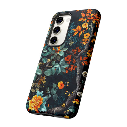 Floral Phone Case | Tough Cases, Protective Cover, Gift for Her, Autumn Vibes, Floral Phone Accessory, Unique Design
