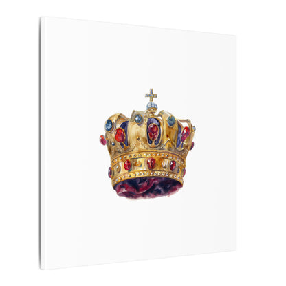 Crown Art Print, Royal Wall Decor, Matched for Home or Office, Gift for Art Lovers, Unique Royalty Artwork