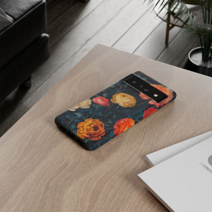 Floral Phone Case - Tough Cases, Stylish Protection, Gift for Flower Lovers, Customizable Cover, Floral Design Mobile Accessory
