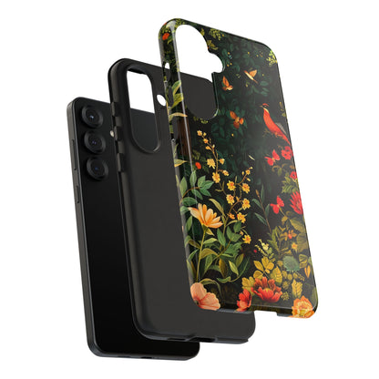 Floral Tough Phone Case, Nature-Inspired Design, Ideal for Garden Lovers, Gift for Birthdays, Christmas, Eco-Friendly Accessory