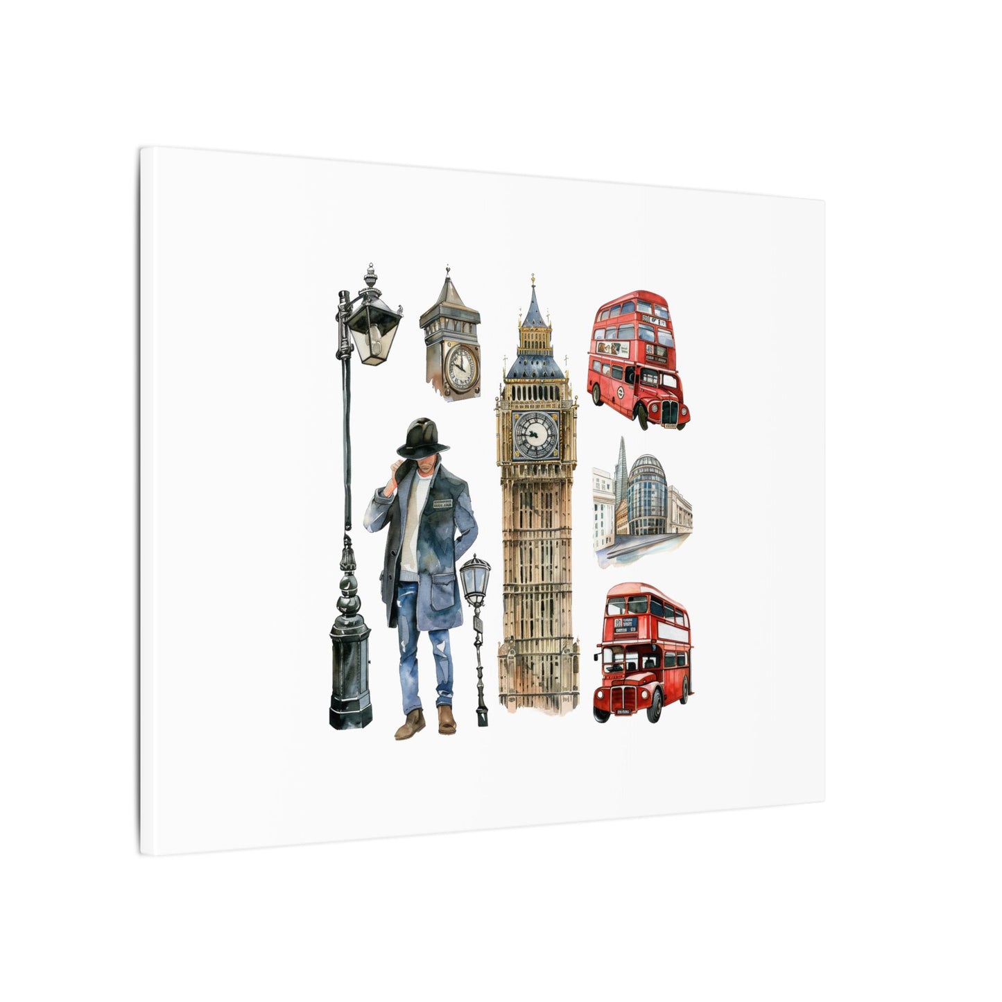 Canvas Art Print, London Skyline, Home Decor, Wall Art, Gift Idea, Travel Memories, Modern Wall Art