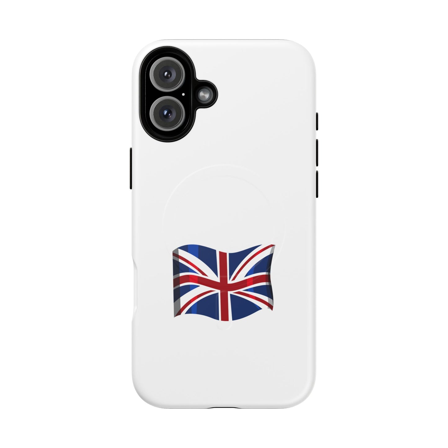 Durable Magnetic Phone Case, UK Flag Design, Protective Cover for iPhone, Stylish Gift for Travelers, Customizable Design