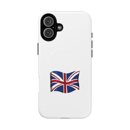 Durable Magnetic Phone Case, UK Flag Design, Protective Cover for iPhone, Stylish Gift for Travelers, Customizable Design
