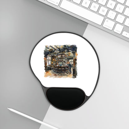Artistic Mouse Pad with Wrist Rest, Cozy Desk Accessory, Perfect for Home Office, Computer Stationery, Gift for Creatives, Desk Decor