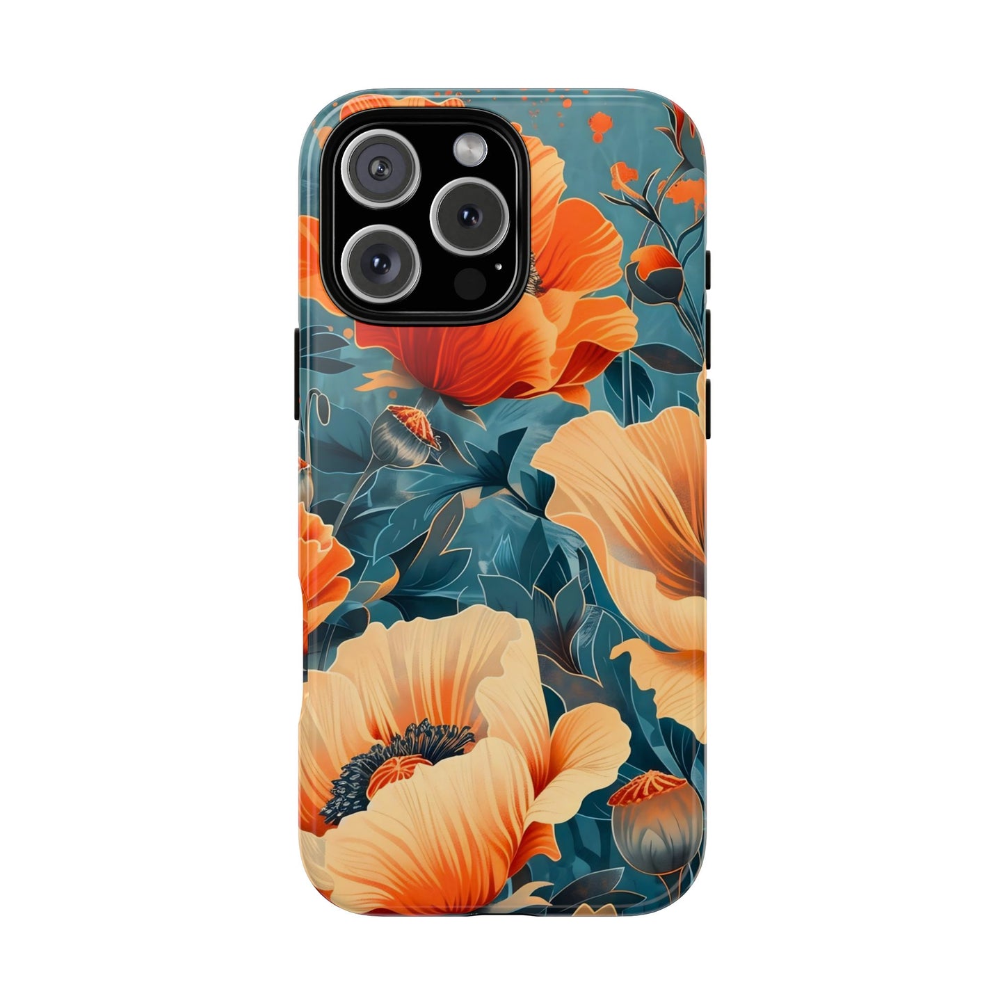Floral Phone Case, Tough Cases for Protection and Style, Spring Aesthetic, Gift for Her, Phone Accessory for Nature Lovers