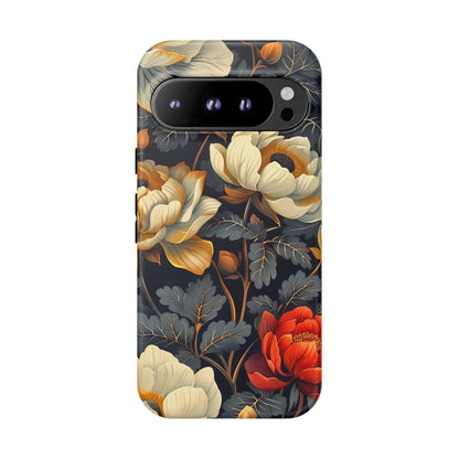 Floral Phone Case - Tough Cases, Stylish Mobile Cover, Flower Design, Holiday Gift, Trendy Accessory, Eco-Friendly Case