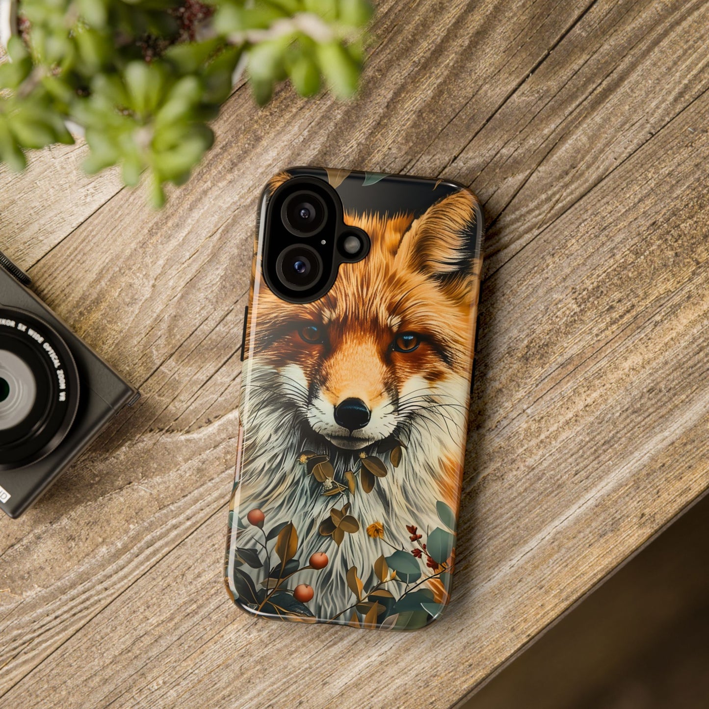 Fox Design Tough Phone Case - Nature Lover's Gift, Wildlife Accessory, Stylish Protection, Eco-Friendly Mobile Cover
