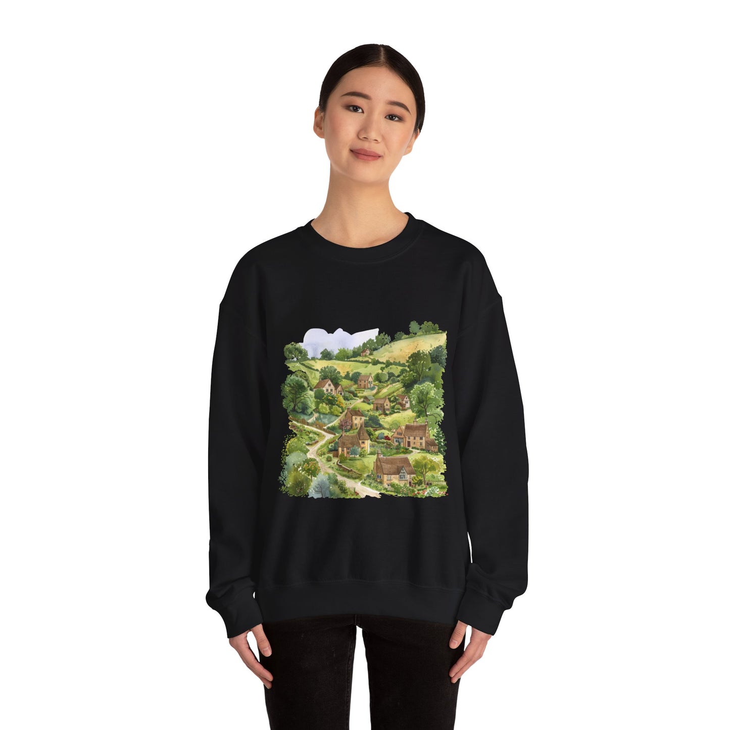 Unisex Heavy Blend™ Crewneck Sweatshirt - Charming British Nature