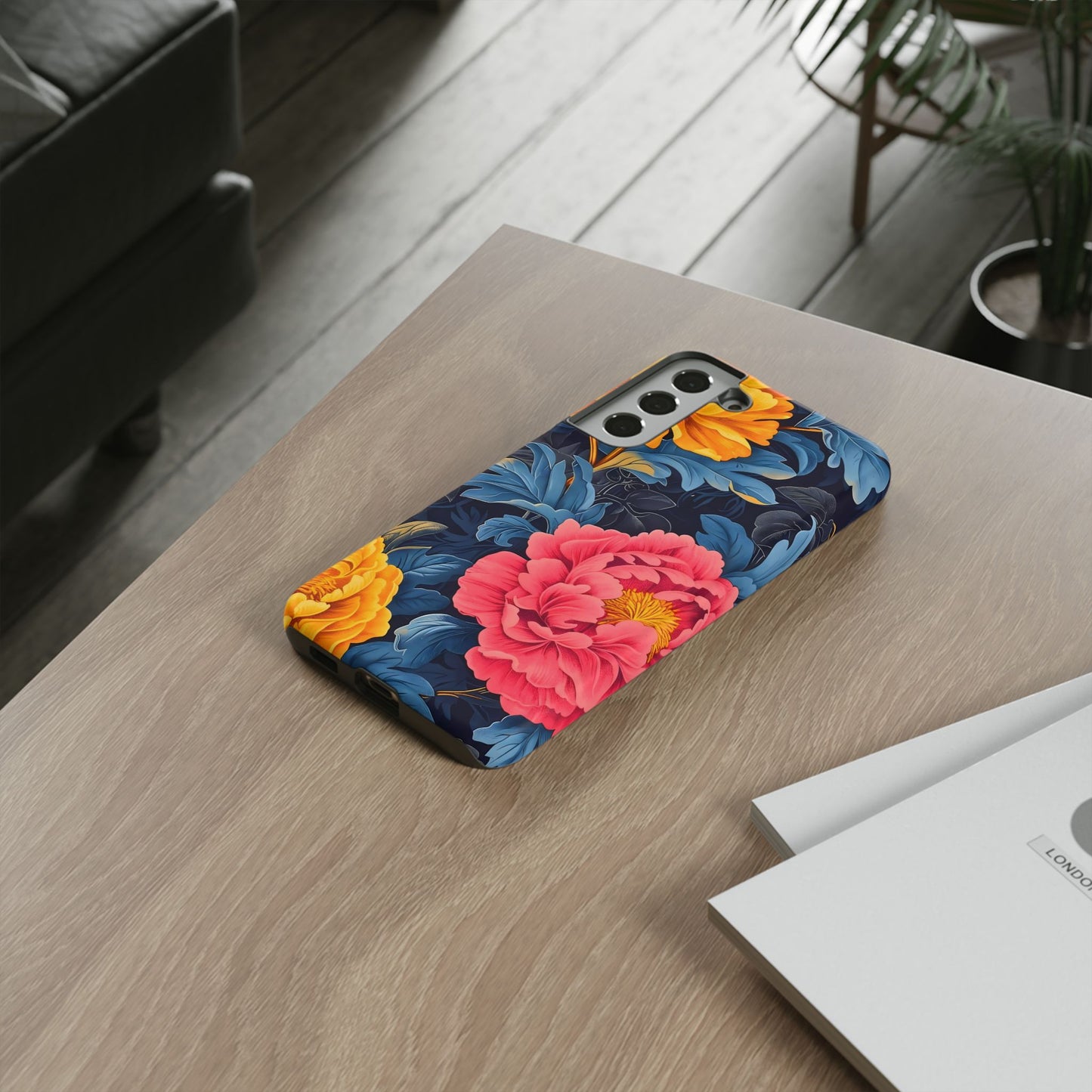Floral Phone Case, Tough Cases, Stylish Mobile Cover, Gifts for Her, Phone Accessories, Unique Flower Design