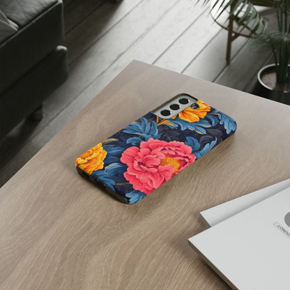 Floral Phone Case, Tough Cases, Stylish Mobile Cover, Gifts for Her, Phone Accessories, Unique Flower Design
