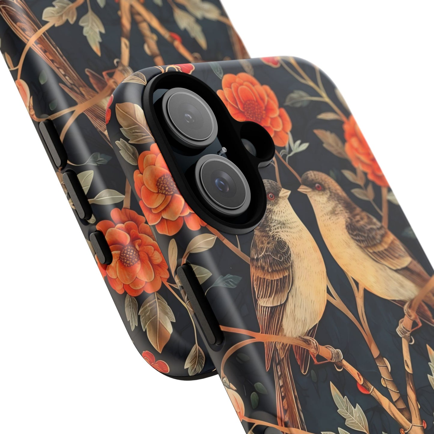 Birds & Blooms Phone Case | Floral Tough Phone Cover, Gift for Nature Lovers, Stylish and Durable, Unique Phone Accessory, Protective Case
