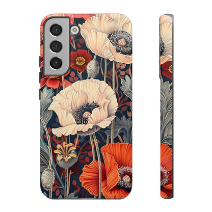 Floral iPhone Case, Tough Phone Cover, Artistic Protection, Flower Design, Unique Gift for Her, Phone Accessory, Trendy Tech