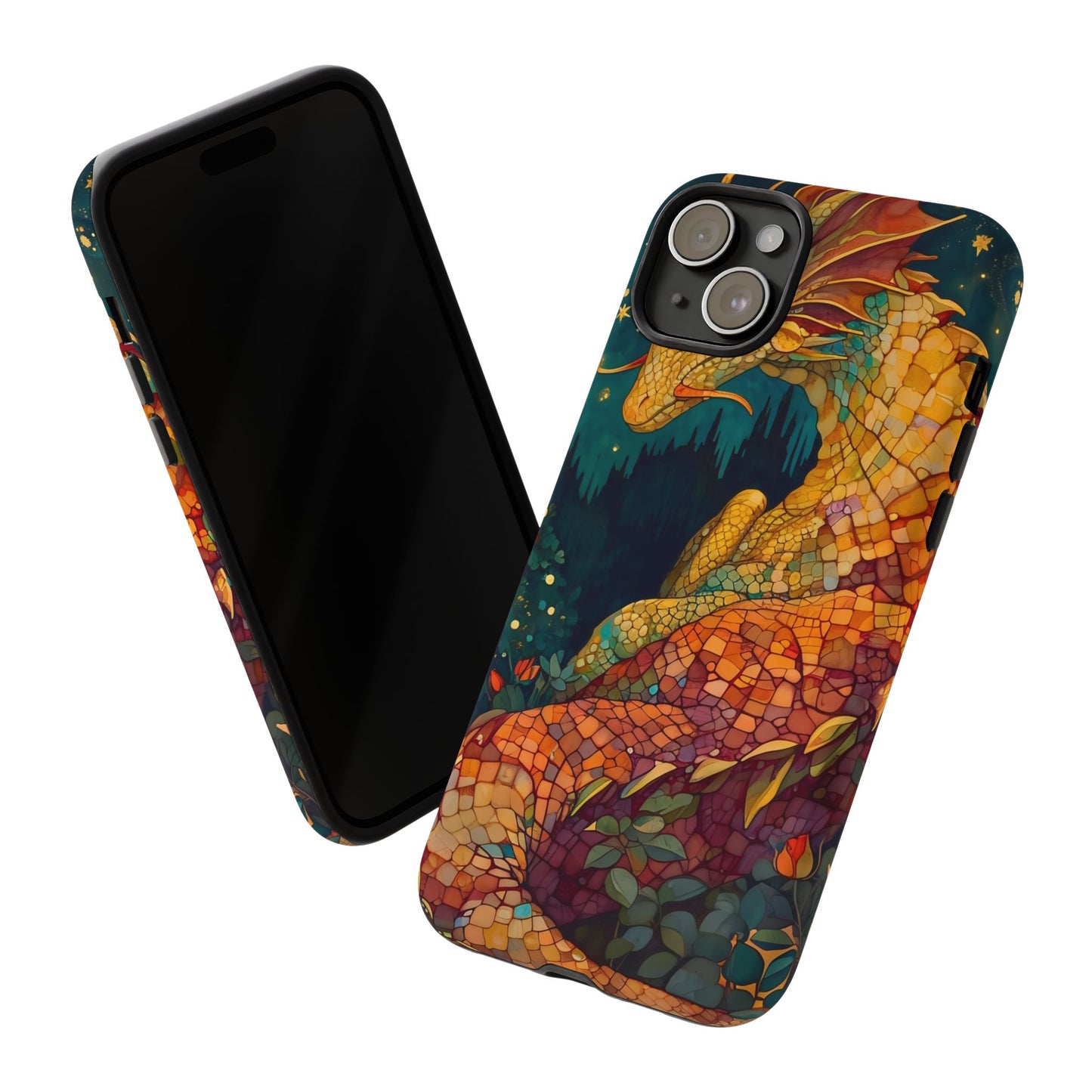 Dragon Art Phone Case, Tough Phone Cover, Fantasy Gift, Unique Mobile Accessory, Dragon Lover Gift, Stylish Protection