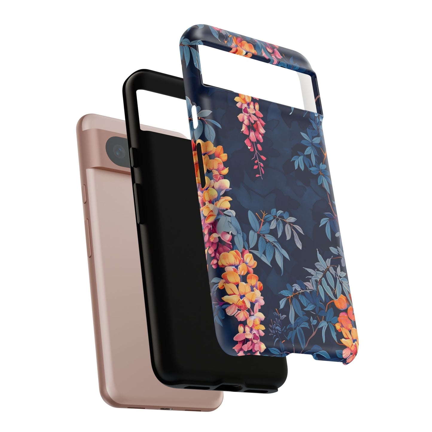 Floral iPhone Case, Tough Phone Cover, Gift for Her, Nature Lover Accessory, Spring Decor, Unique Floral Design