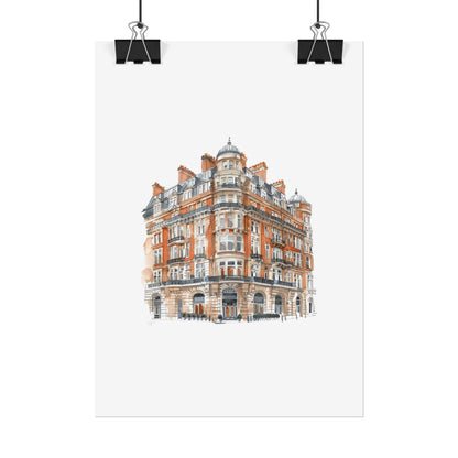 Elegant Architectural Rolled Posters, Art Prints for Home Decor, Gift for Housewarming, Wall Art for Living Room, Unique Art Decor