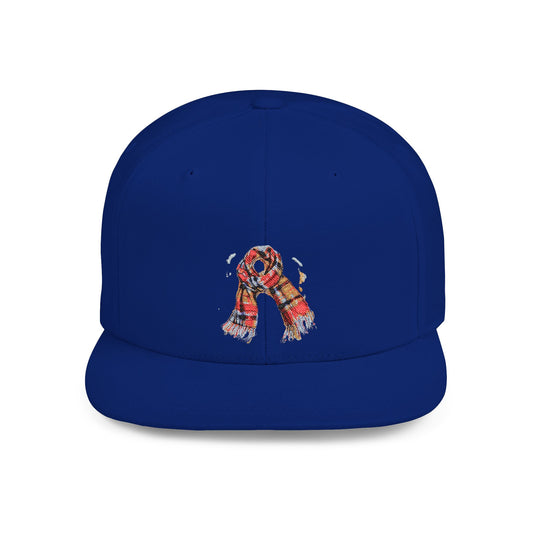 London Black Cab Illustration Flat Bill Snapback