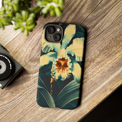 Floral Phone Case - Tough Cases with Orchid Design, Durable Smartphone Cover for Nature Lovers, Floral Gift for Her, Botanical [...]