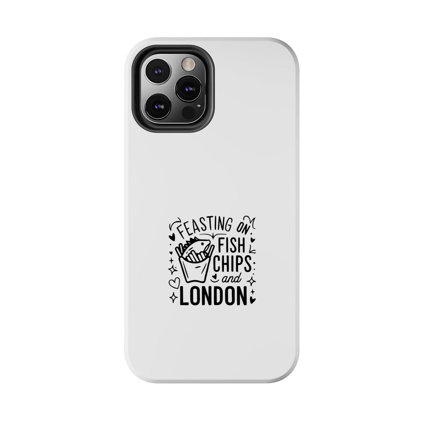 Feasting on Fish & Chips Tough Phone Case - London Inspired Design