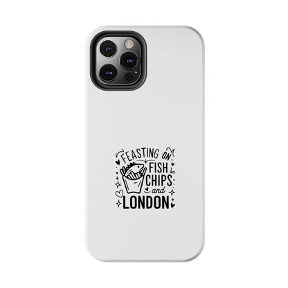 Feasting on Fish & Chips Tough Phone Case - London Inspired Design