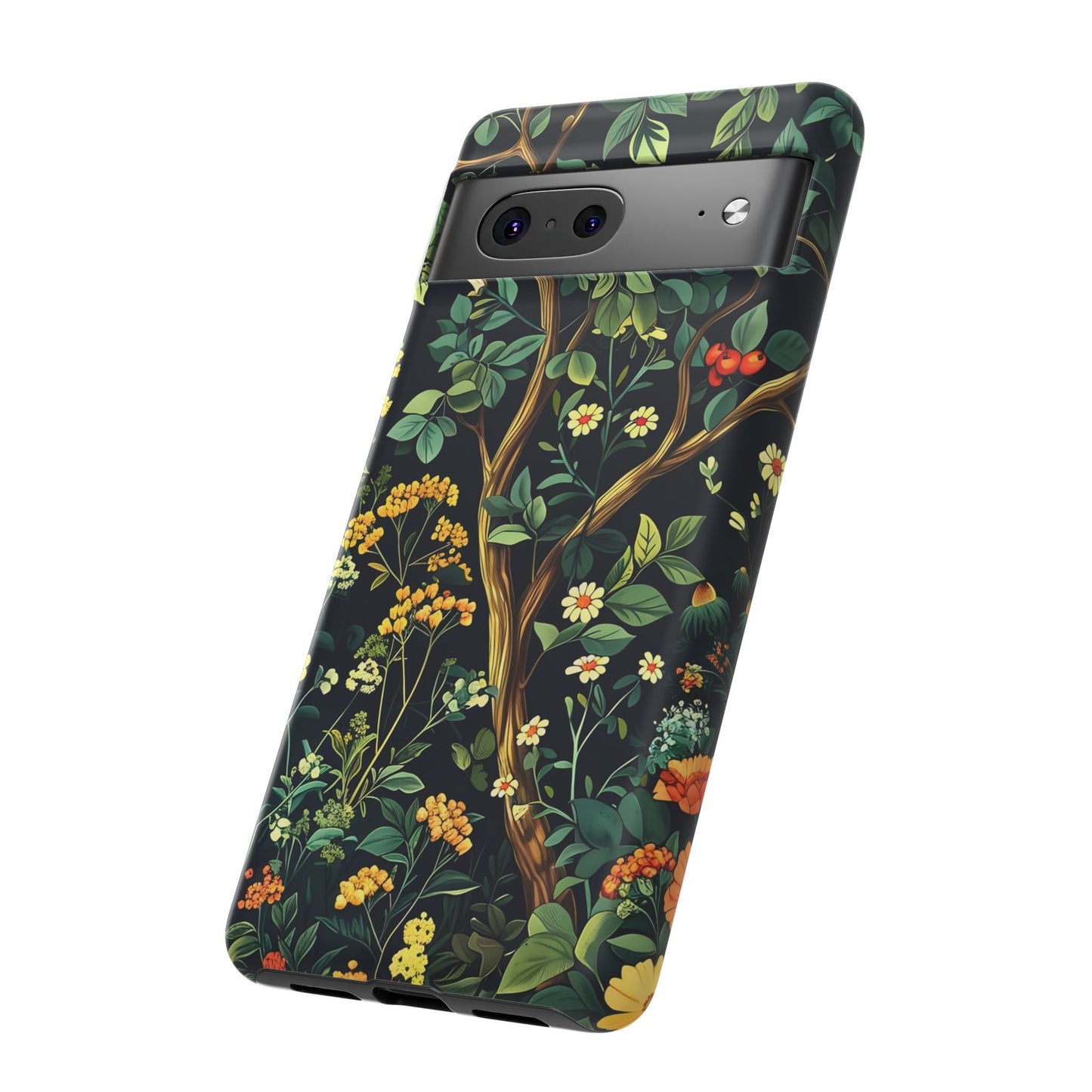 Floral iPhone Case, Nature Inspired Tough Case, Botanical Phone Cover, Eco-Friendly Gift, Unique Floral Design