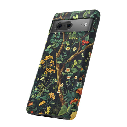 Floral iPhone Case, Nature Inspired Tough Case, Botanical Phone Cover, Eco-Friendly Gift, Unique Floral Design