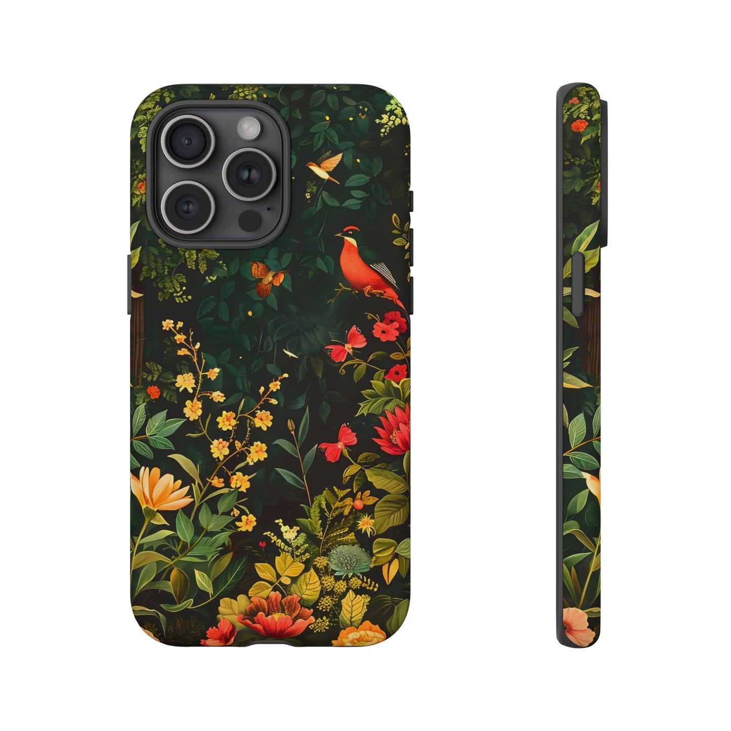 Floral Tough Phone Case, Nature-Inspired Design, Ideal for Garden Lovers, Gift for Birthdays, Christmas, Eco-Friendly Accessory