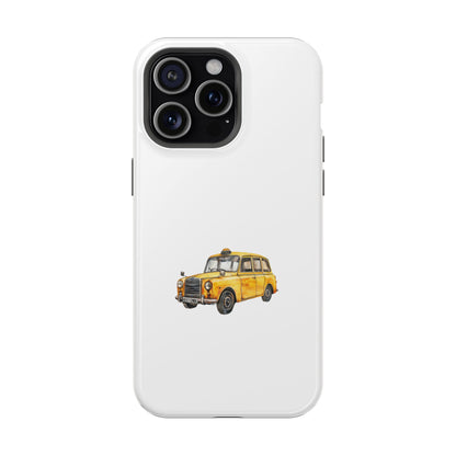 New York Taxi Magnetic Phone Case, Cute Gift for NYC Lovers, Travel Accessories, Unique Phone Cover, Durable Tough Case
