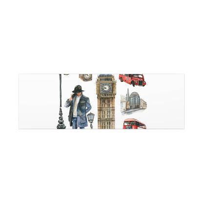 Canvas Art Print, London Skyline, Home Decor, Wall Art, Gift Idea, Travel Memories, Modern Wall Art