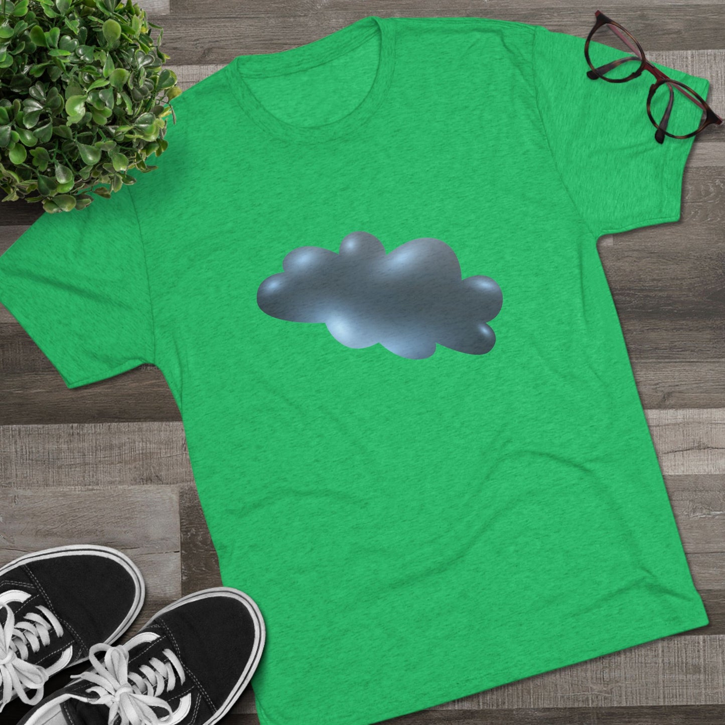 Serene Cloudscape - Dreamy Cloud Soft Unisex Tri-Blend Crew Tee