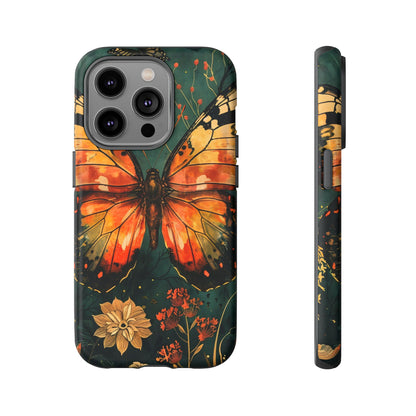 Butterfly Phone Case – Tough Cases for Nature Lovers, Floral Design, Butterfly Art, Unique Gift, Eco-Friendly Protection