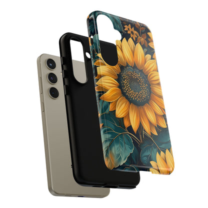 Sunflower Phone Case - Bright Floral Design, Stylish Tough Cover for Sunflower Lovers, Gift for Plant Enthusiasts, Mom Gift, Nature Lovers