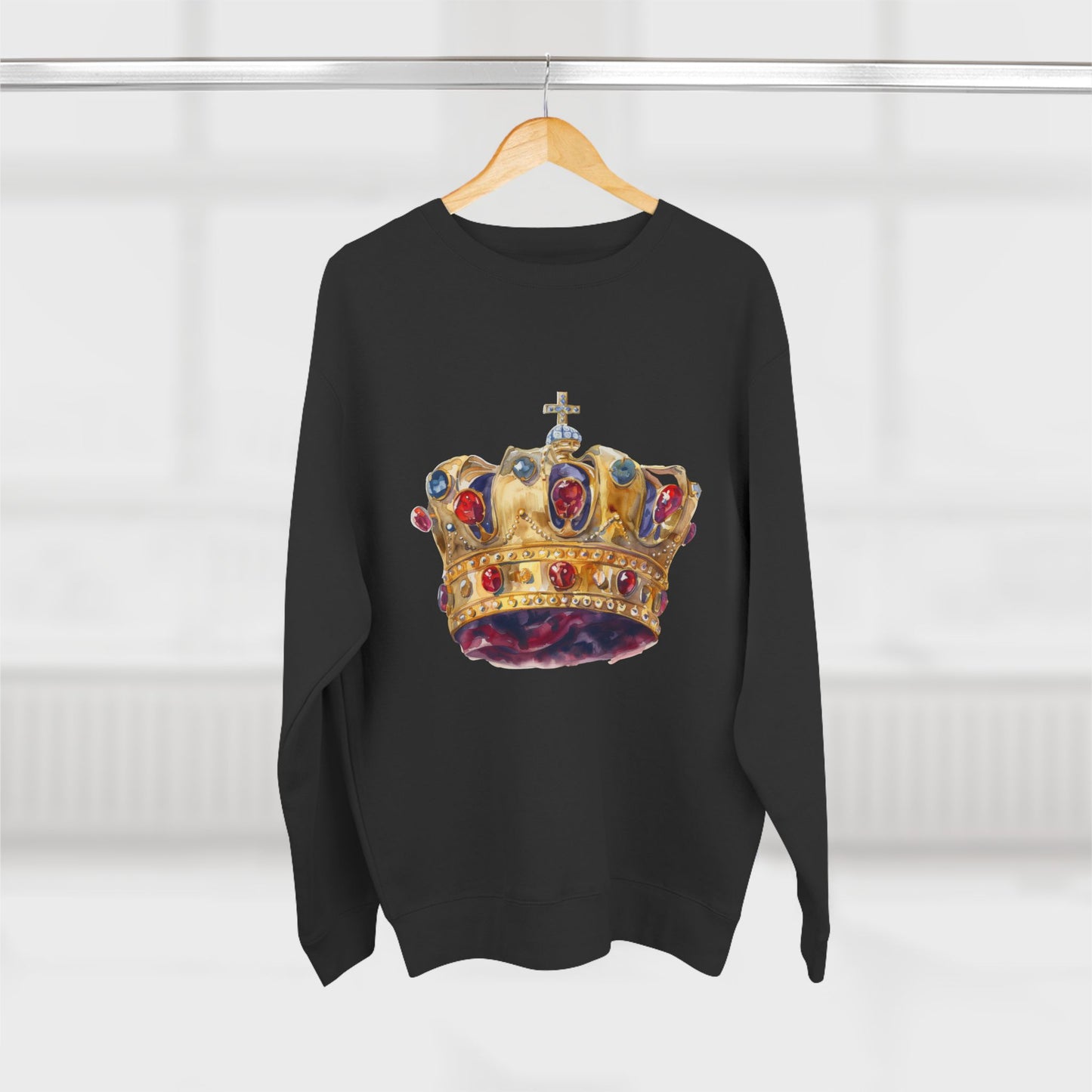 Unisex Crewneck Sweatshirt - Classy British Royal Crown