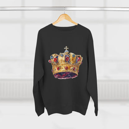 Unisex Crewneck Sweatshirt - Classy British Royal Crown