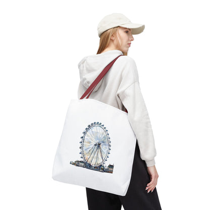 Stylish London Eye Tote Bag - Perfect for Shopping, Travel, or Gifts, Eco-Friendly Shopping Bag, Canvas Carryall, Unique Souvenir