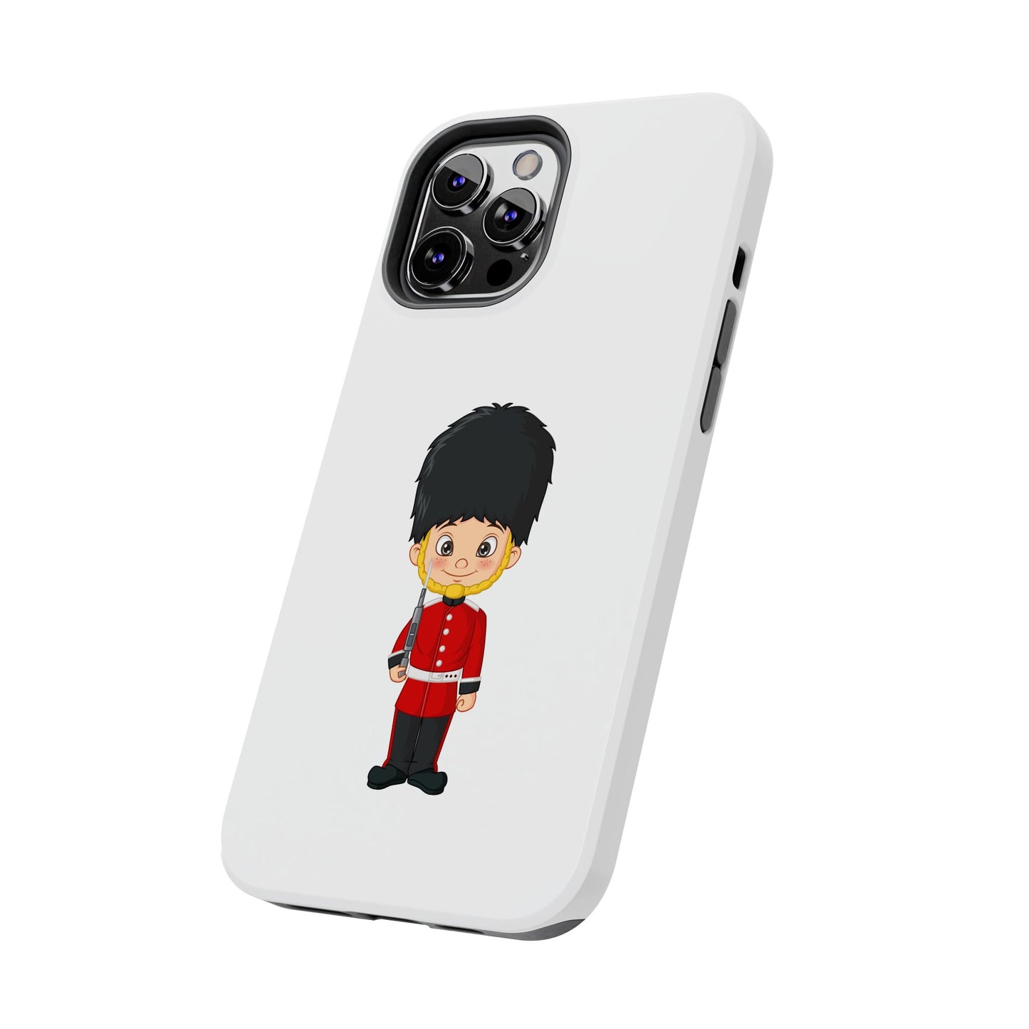 Cartoon Guard Phone Cases, Tough Phone Case for Kids & Adults, British Guard Design, Gift for Royal Fans, Unique Phone Accessories