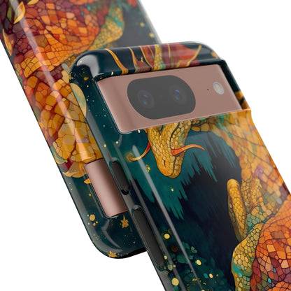 Dragon Art Phone Case, Tough Phone Cover, Fantasy Gift, Unique Mobile Accessory, Dragon Lover Gift, Stylish Protection
