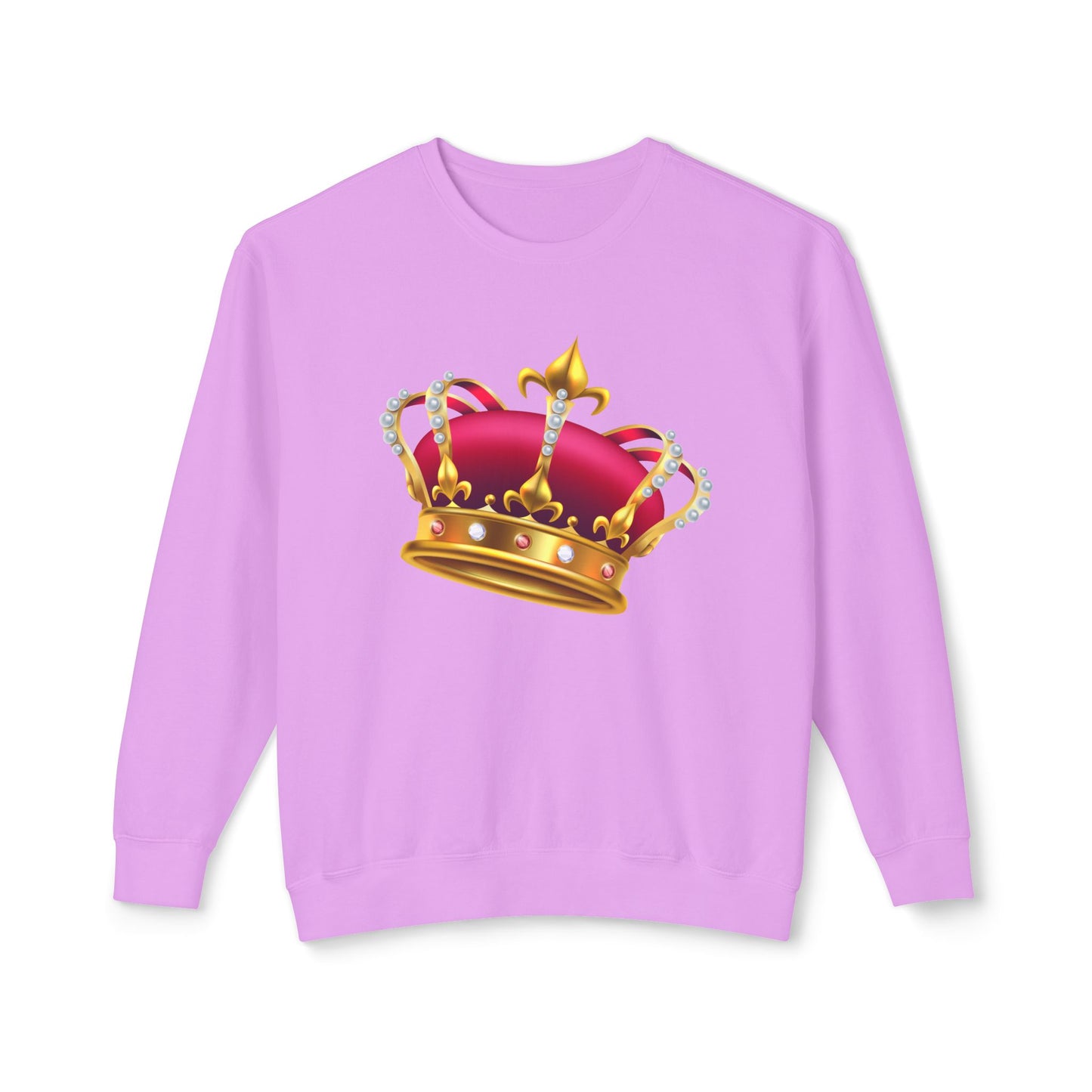 Unisex Lightweight Crewneck Sweatshirt Durable - British Royal Crown