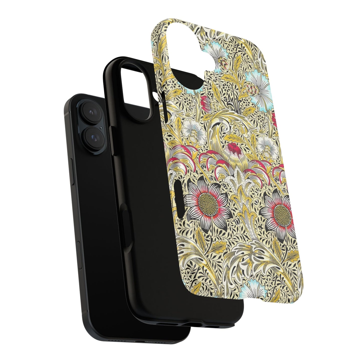 Floral Phone Case - Tough Cases, Floral Design, Stylish, Protective, Unique Gift for Her, Phone Accessories