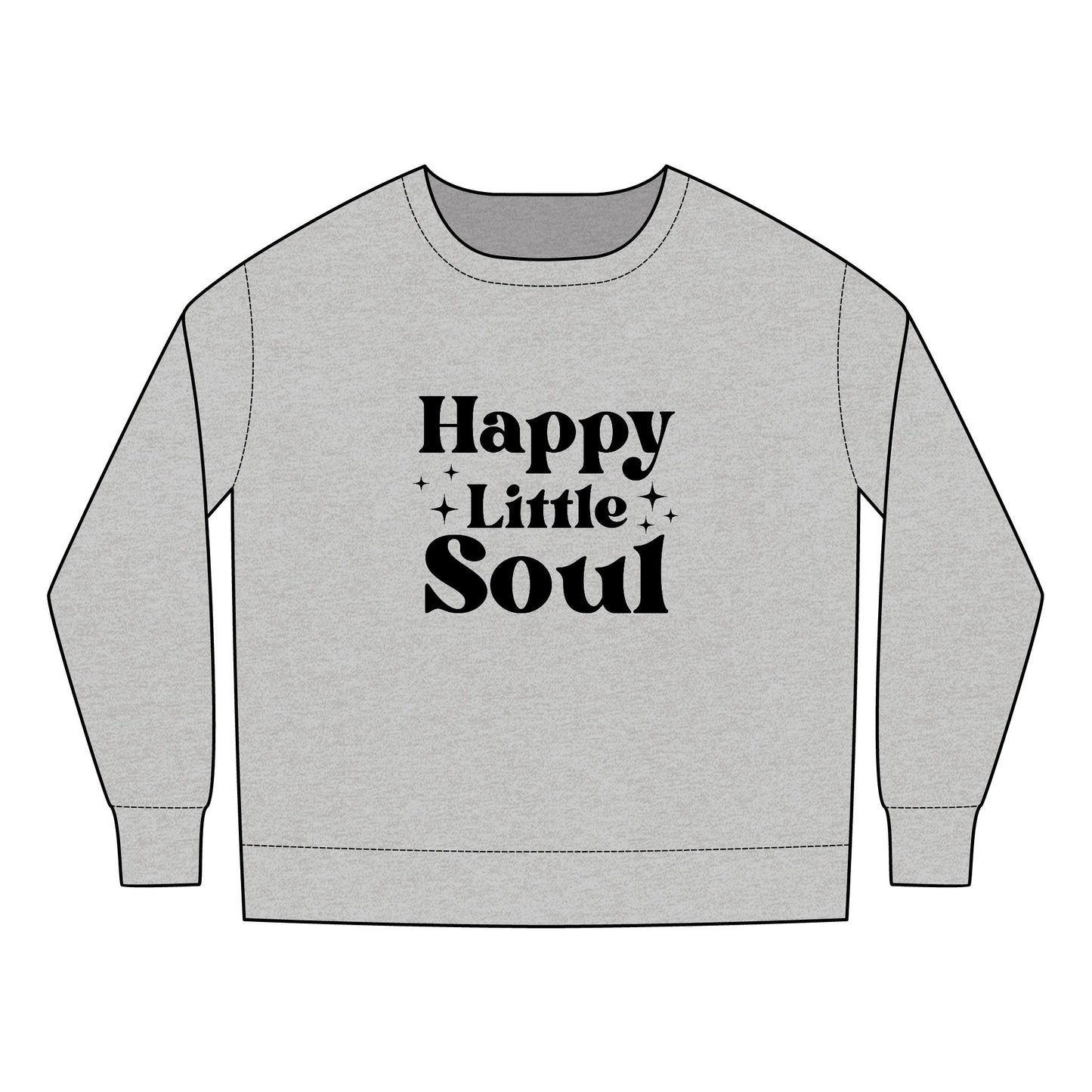 Toddler Sweatshirt - Cute Happy Little Soul Sublimation Graphic